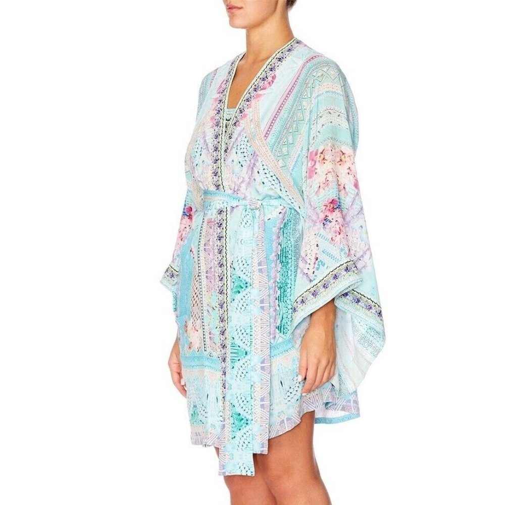 Camilla Garden State Kimono With Belt Silk One Size‎